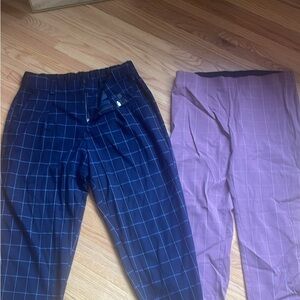 A New Day Navy and mauve Pants